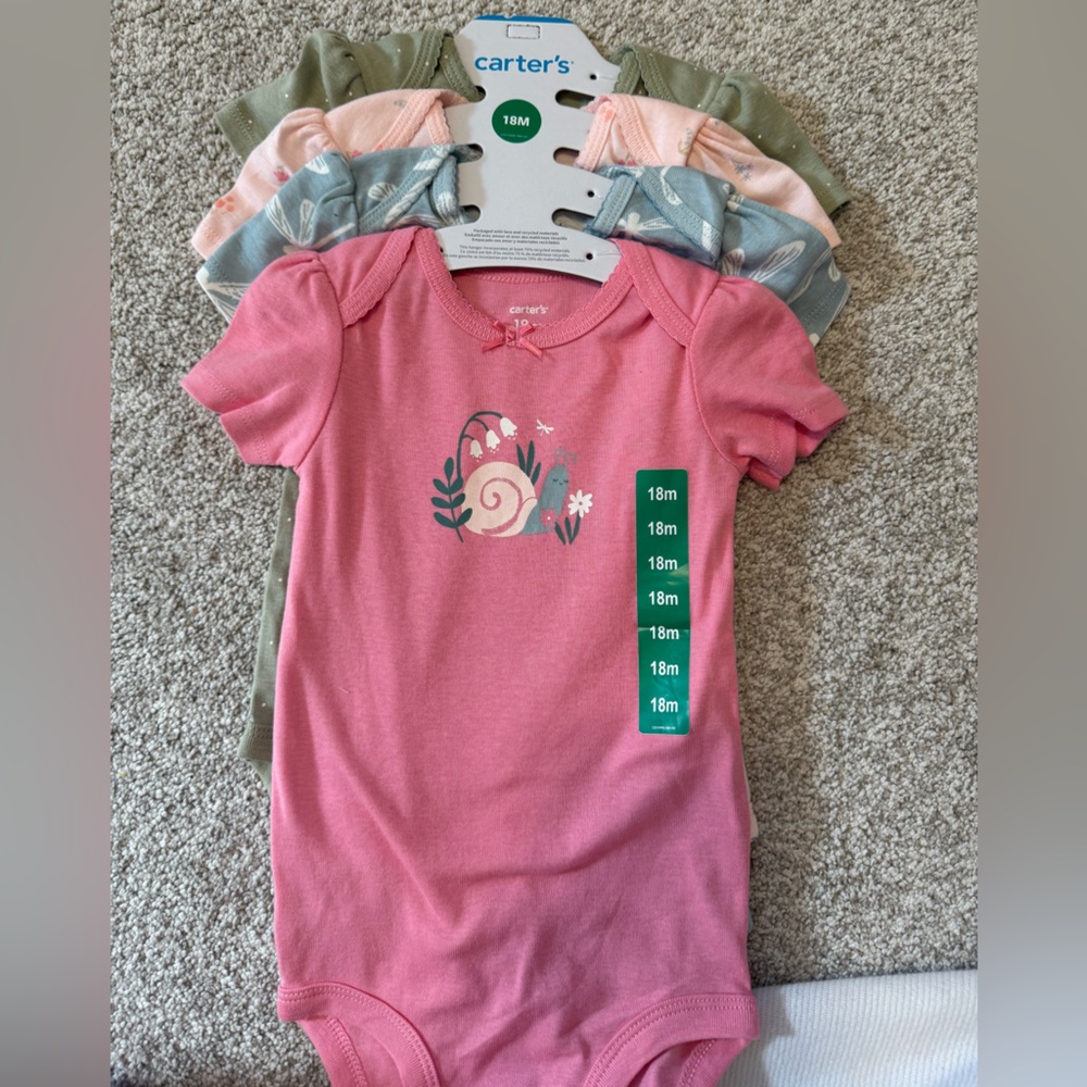 NWT Carter's Four Pack Bodysuit Set